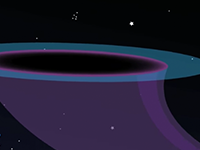 cartoon of a black hole
