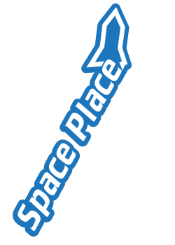 space place in a snap logo.
